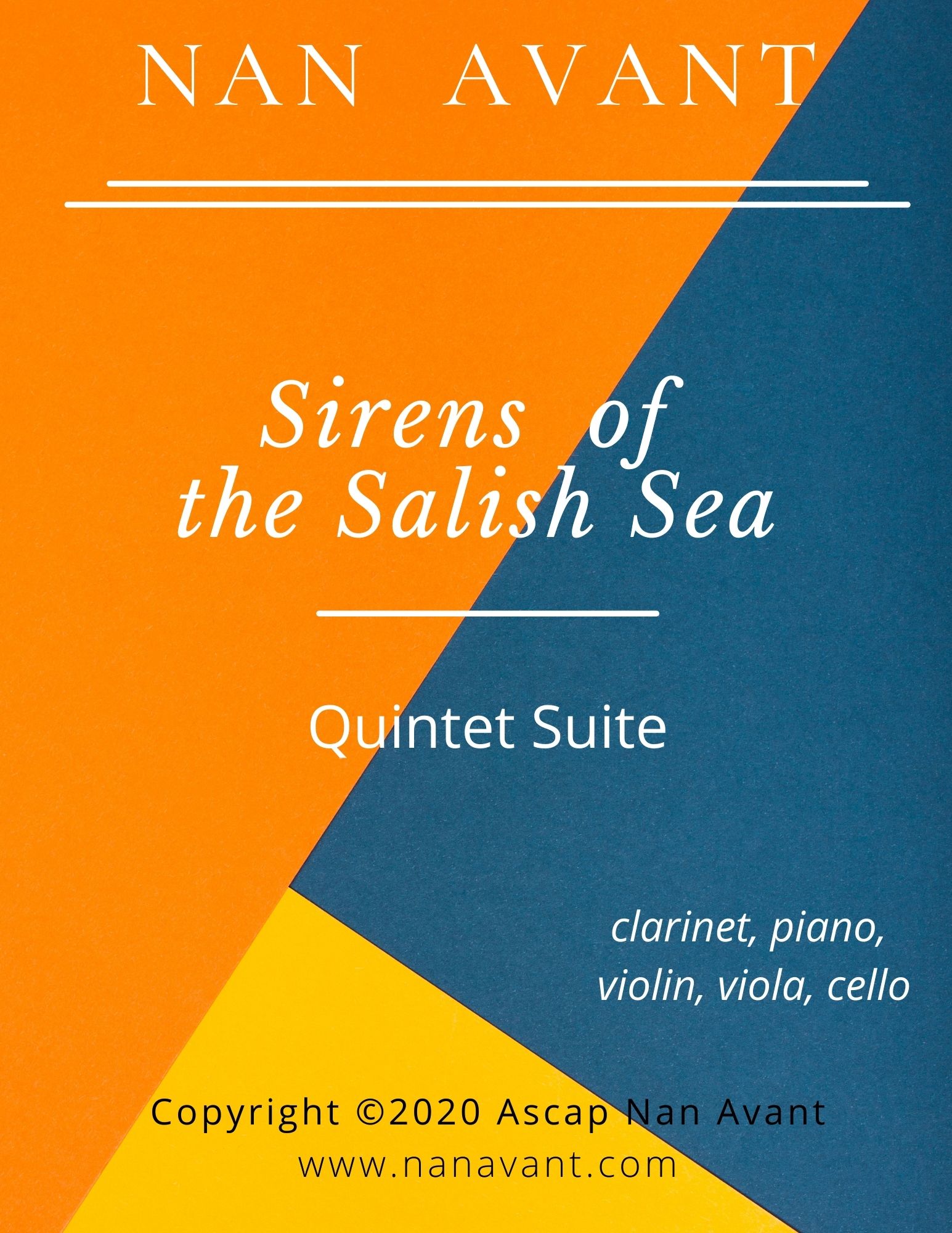 CONTACT THE COMPOSER FOR INFORMATION ON THE SCORE TO SIRENS OF THE SALISH SEA: 
njavant@gmail.com
